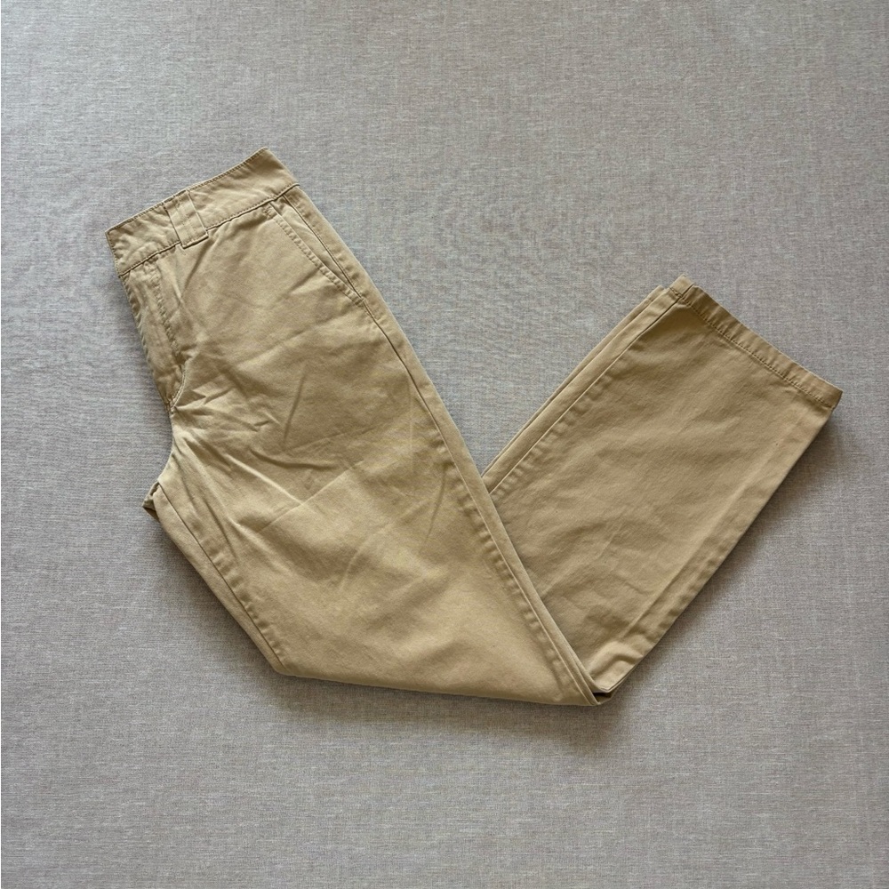 Forever 21 cotton khaki work school academia relaxed fit pants size Small